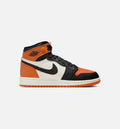 Air Jordan 1 Retro High OG Shattered Backboard Grade School Sneakers - Black/Sail/Starfish