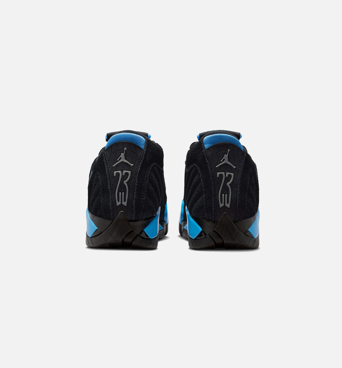 Air Jordan 14 Retro Black University Blue Grade School Sneakers - Black/White