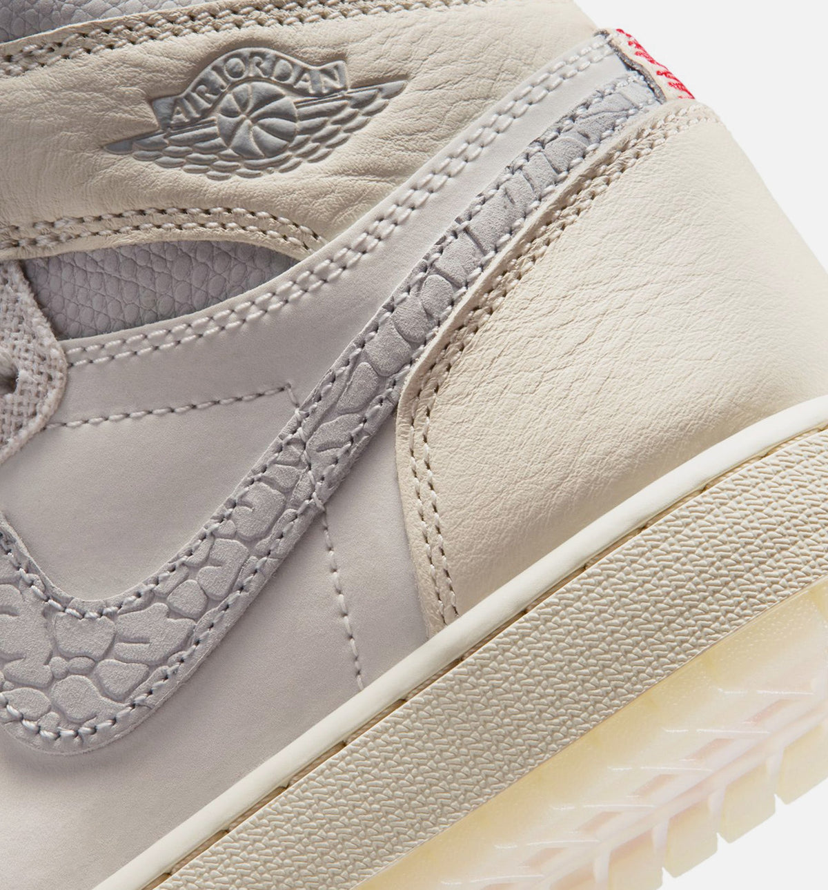 Air Jordan 1 Retro High OG Grade School Sneakers - Sail/University Red