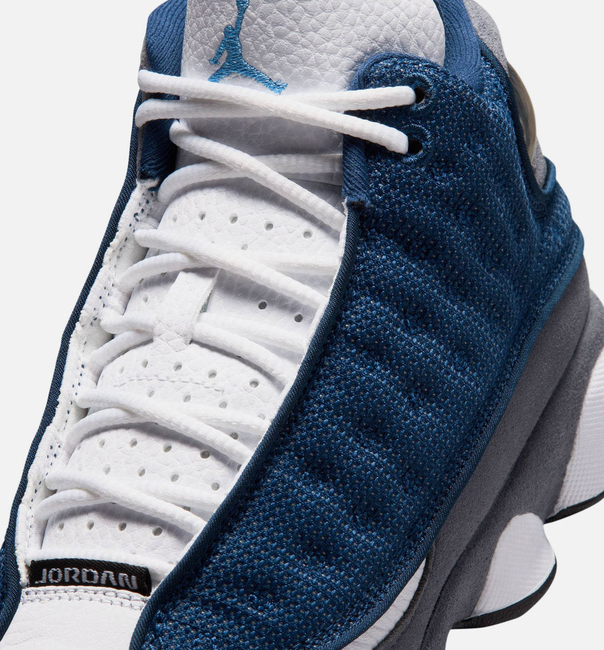 Air Jordan 13 Retro Navy and Flint Grey Grade School Sneakers - University Blue/White