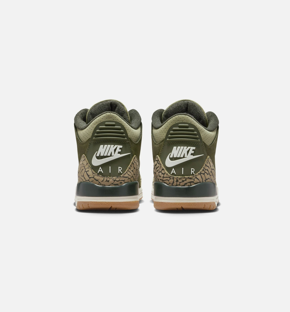 Air Jordan 3 Retro Grade School Sneakers - Medium Olive/Sequoia/Sail