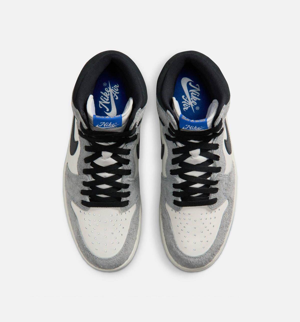 Air Jordan 1 Retro High OG Men's Sneakers - Cool Grey/Black/Game Royal