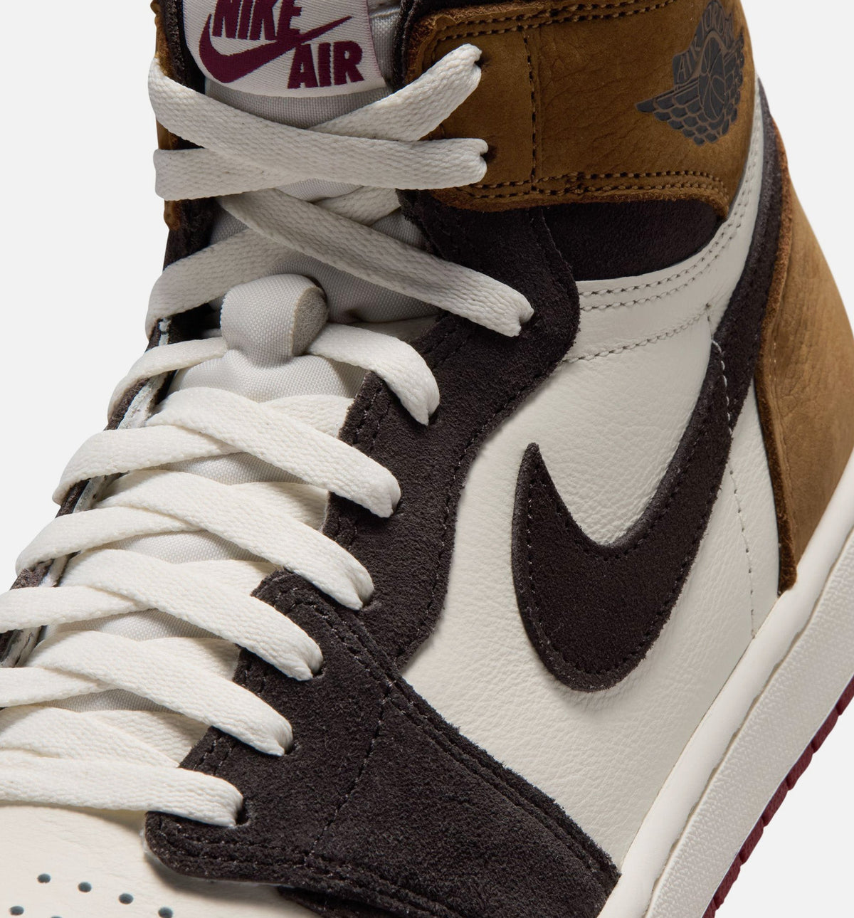 Air Jordan 1 Retro High OG Love Letter Men's Sneakers - Shadow Brown/Team Red