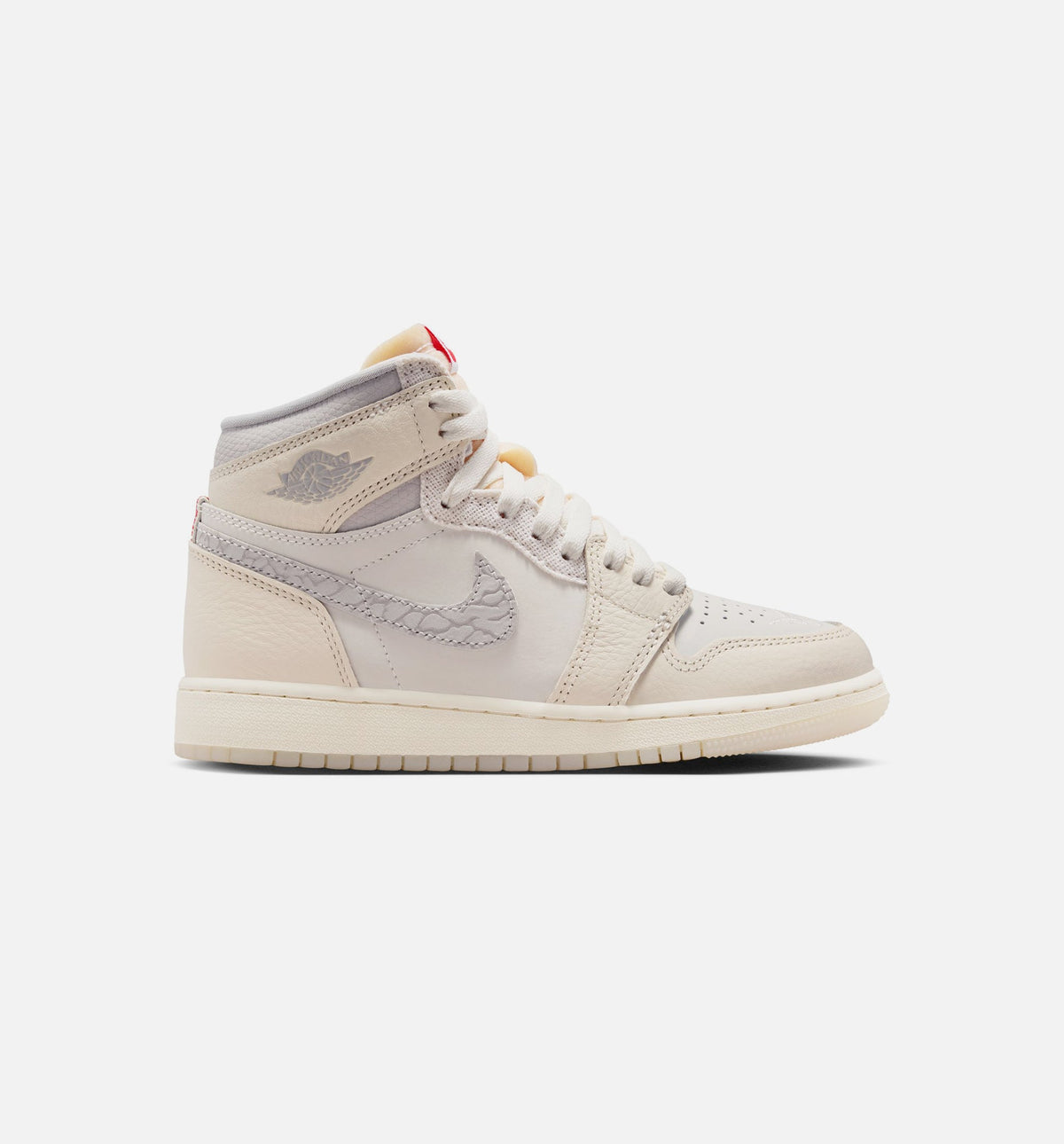 Air Jordan 1 Retro High OG Grade School Sneakers - Sail/University Red