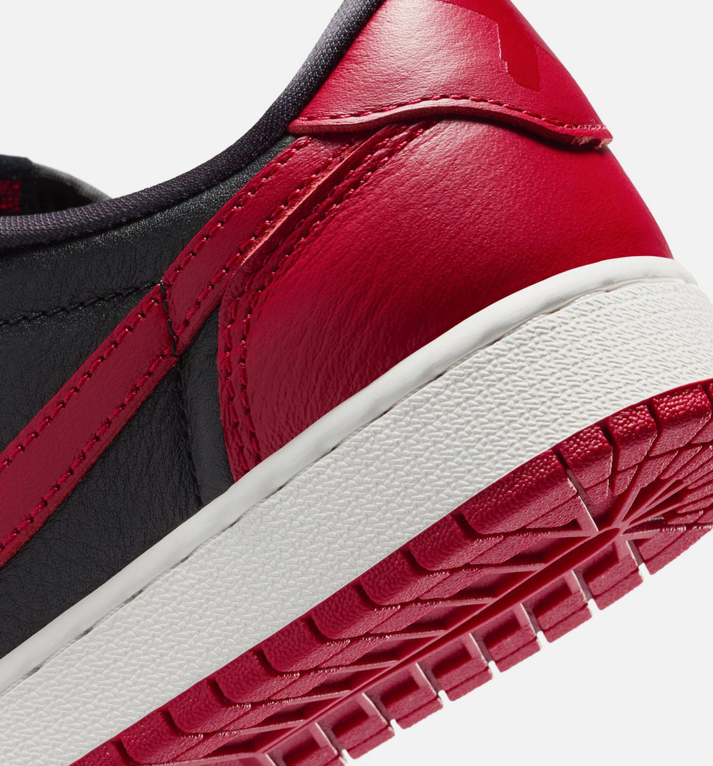 Air Jordan 1 Retro Low OG Banned Grade School Sneakers - Black/Varsity Red/Summit White