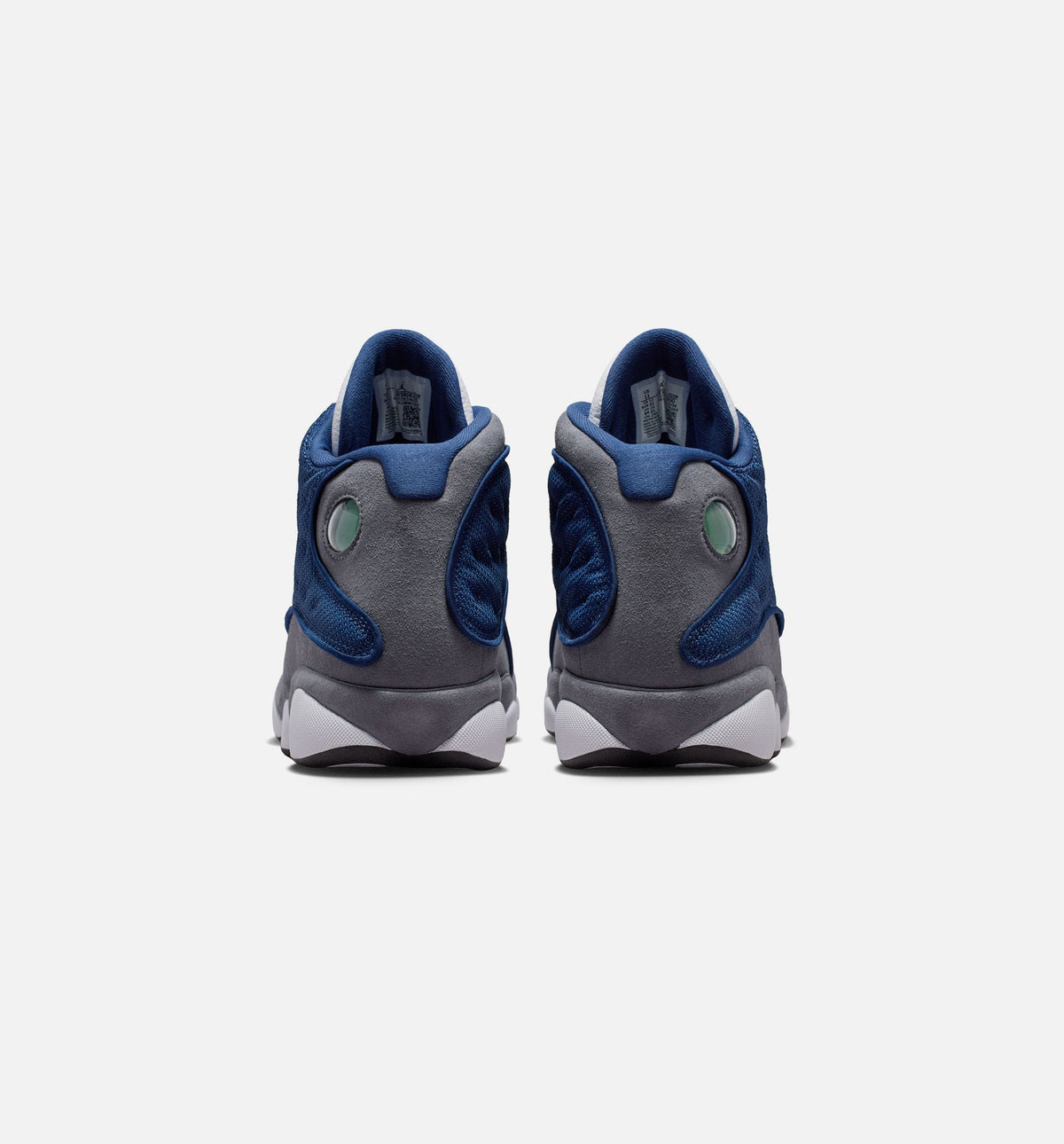 Air Jordan 13 Retro Navy and Flint Grey Men's Sneakers - University Blue/White