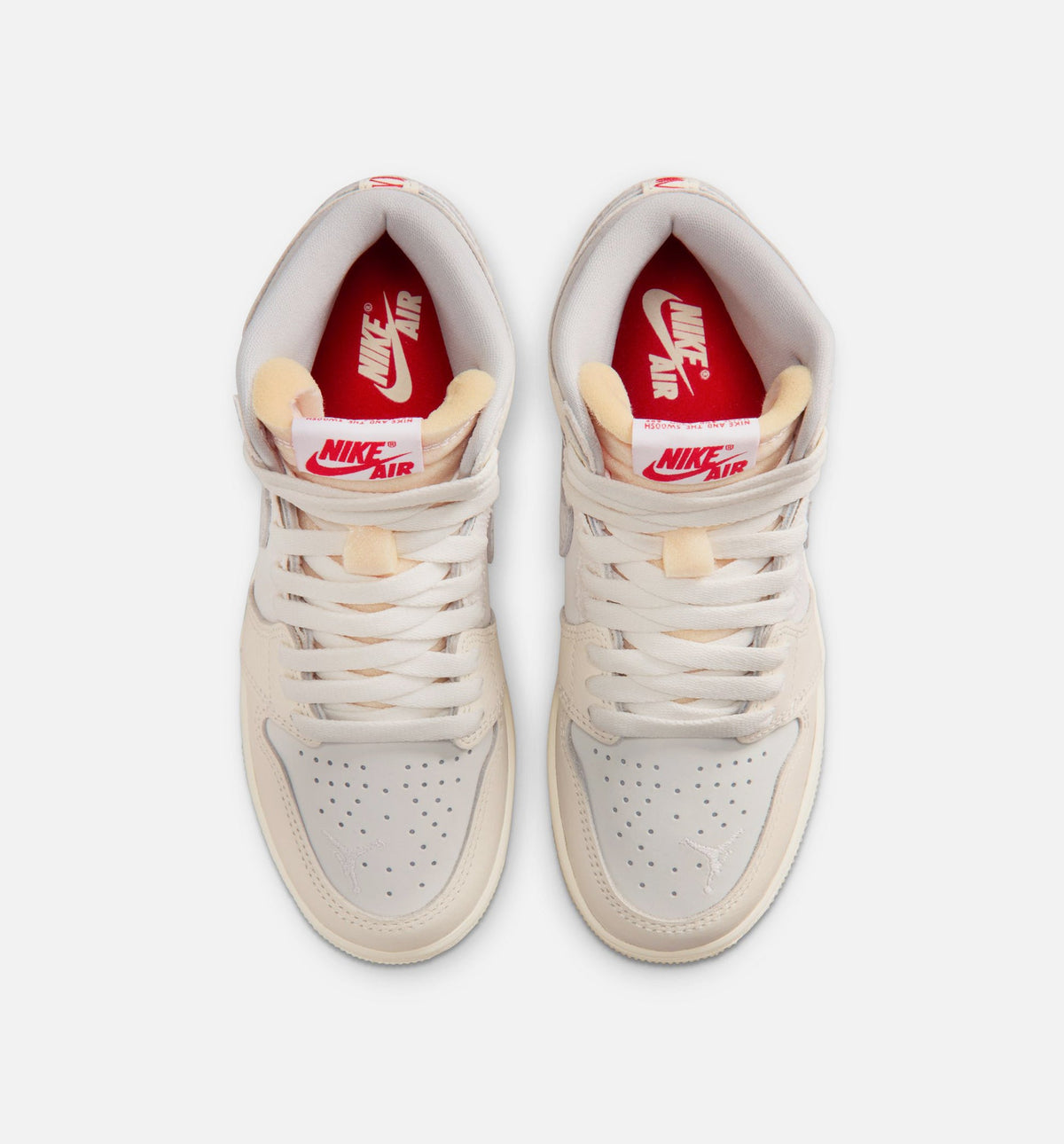 Air Jordan 1 Retro High OG Grade School Sneakers - Sail/University Red