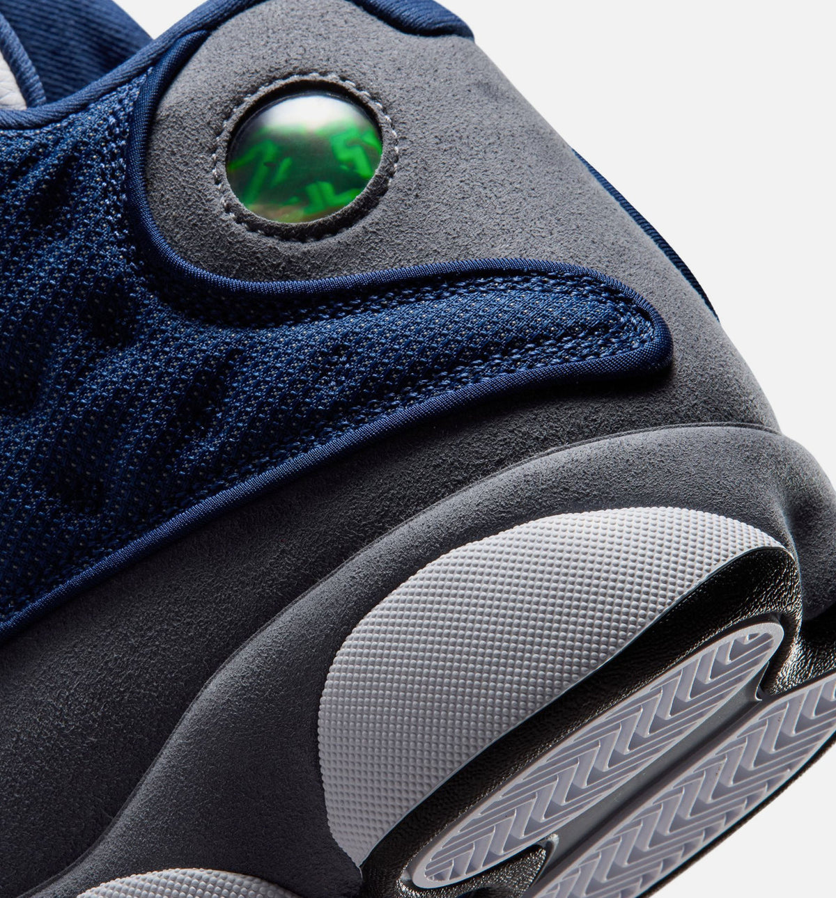 Air Jordan 13 Retro Navy and Flint Grey Men's Sneakers - University Blue/White
