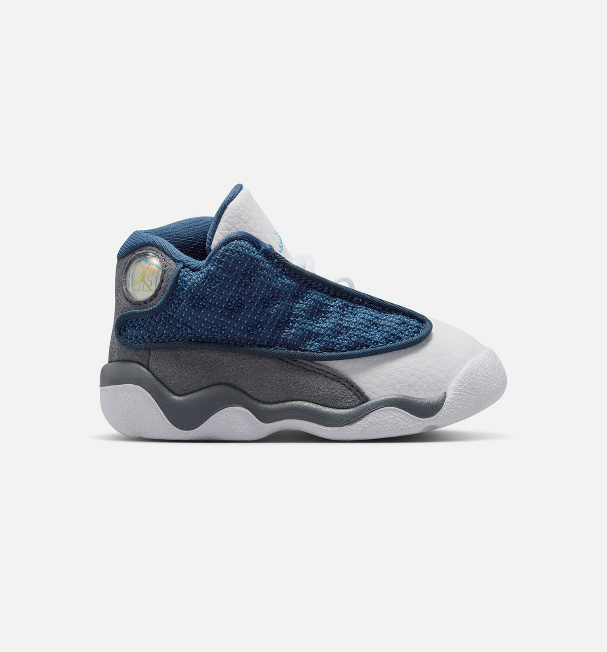 Air Jordan 13 Retro Navy and Flint Grey Infant & Toddler Sneakers - University Blue/White