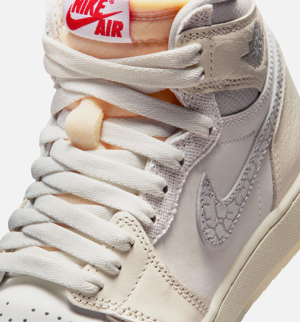 Air Jordan 1 Retro High OG Grade School Sneakers - Sail/University Red
