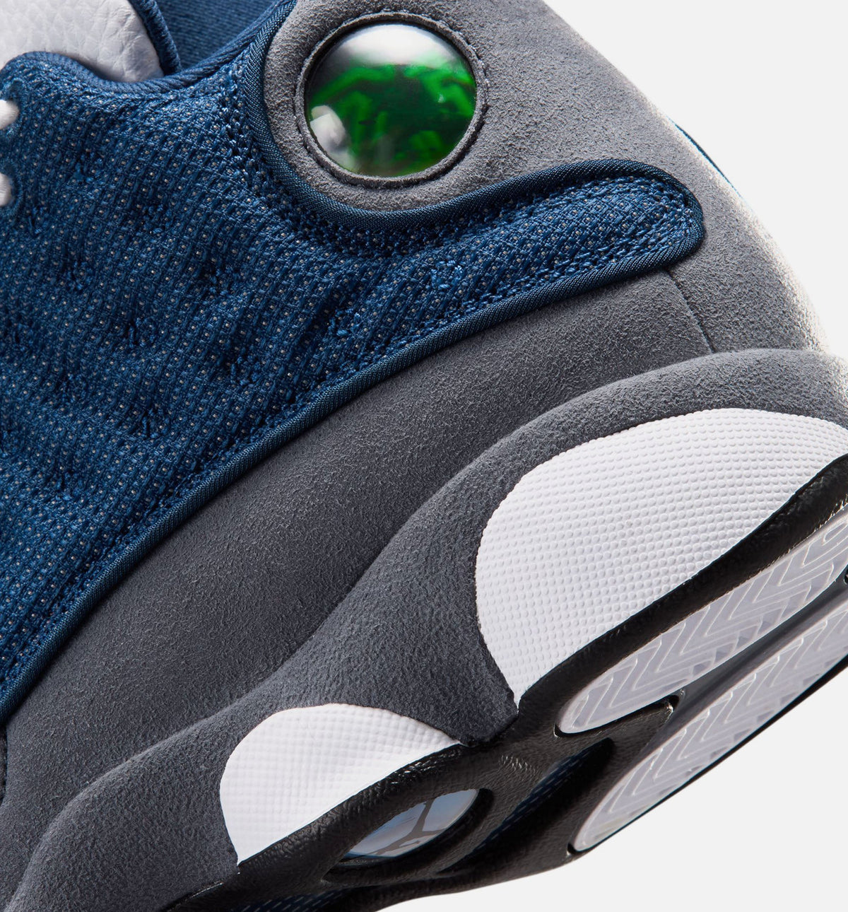 Air Jordan 13 Retro Navy and Flint Grey Grade School Sneakers - University Blue/White
