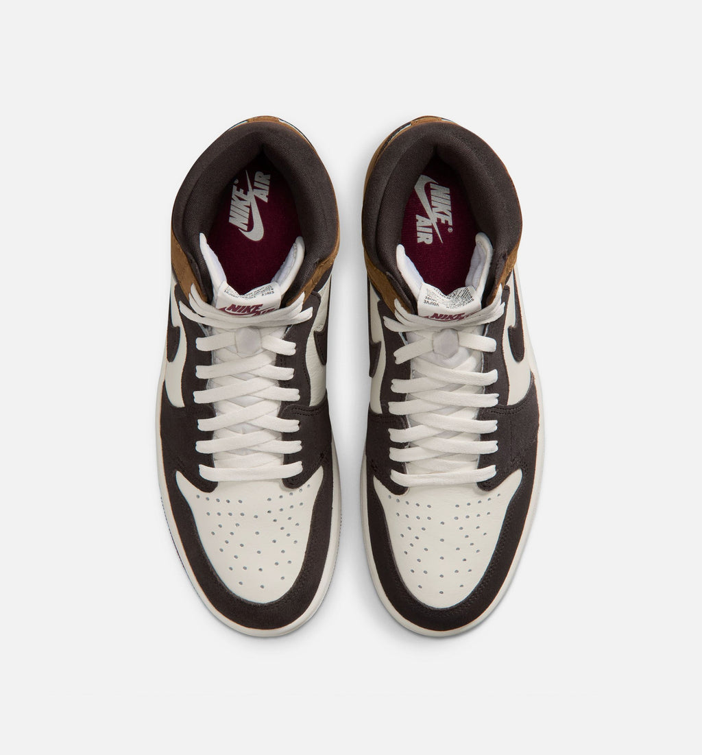 Air Jordan 1 Retro High OG Love Letter Men's Sneakers - Shadow Brown/Team Red