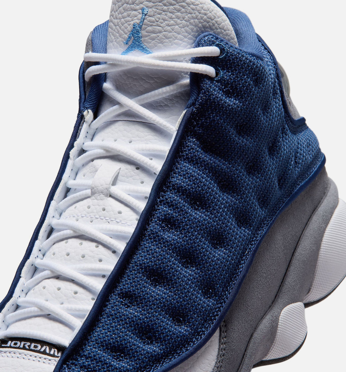 Air Jordan 13 Retro Navy and Flint Grey Men's Sneakers - University Blue/White