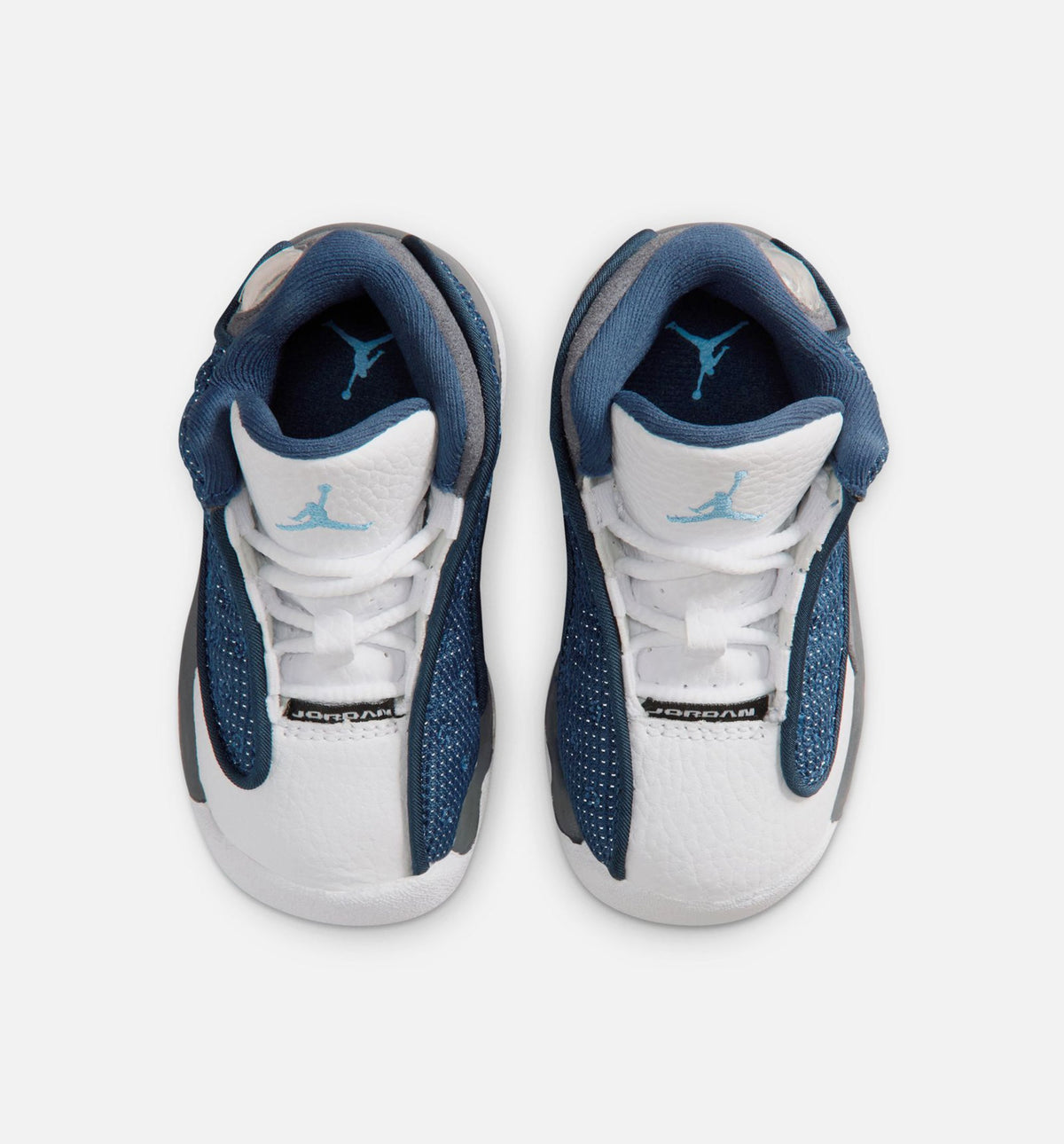 Air Jordan 13 Retro Navy and Flint Grey Infant & Toddler Sneakers - University Blue/White